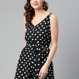 Sleek Italia Polka Dot Printed Jumpsuit-14
