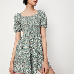 max Printed Cut-Out Smocked Playsuit-14