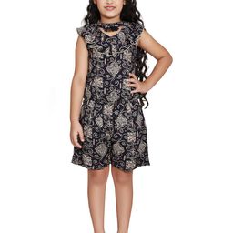 Peppermint Girls Ethnic Motifs Printed Ruffled Jumpsuit-picture-39