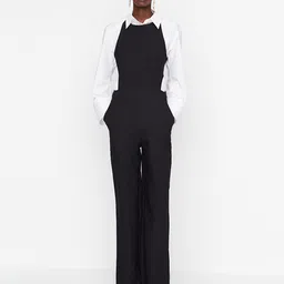 Trendyol Women Black Solid Basic Jumpsuit-11