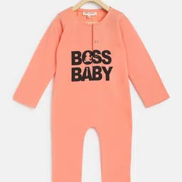 am ma Infants Typography Printed Cotton Sleepsuit-image-99