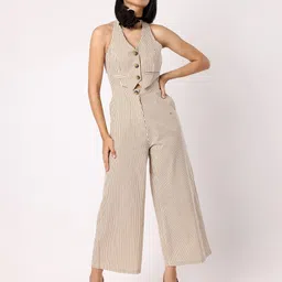 BLANC9 Striped Basic Jumpsuit-40