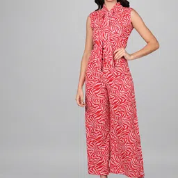 Fashfun Women Printed Basic Jumpsuit-58