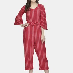 Sayesha Women Striped Basic Jumpsuit-image-103