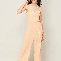 Ginger by Lifestyle Checked Shoulder Straps Basic Jumpsuit-picture-21