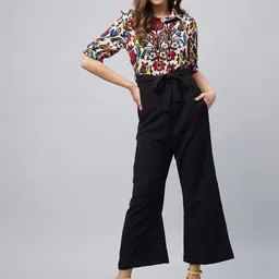 StyleStone Beige & Black Printed Basic Jumpsuit-picture-35