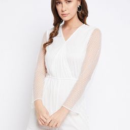 Imfashini Women White & Transparent Jumpsuit-picture-54