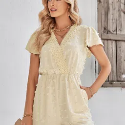 StyleCast Beige Self Design Basic Jumpsuit-picture-13