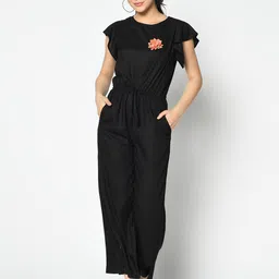 SQew Waist Tie-up Basic Jumpsuit-picture-14