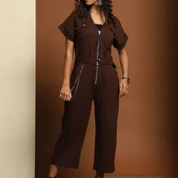 Baawri V-Neck Cotton Basic Jumpsuit-picture-48