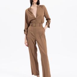 PRET A TUER V-Neck Basic Jumpsuit-picture-25