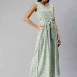 SHOWOFF Green & Red Printed Basic Jumpsuit image 2