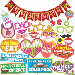 Annaprashan Props, Annaprashan Banner, Annaprashan Decoration Items(8) Photo Booth Board-picture-14