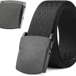 Men Casual Black Nylon, Canvas Belt-image-70