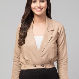 chemistry Women Solid Double Breasted Casual Blazer-picture-29