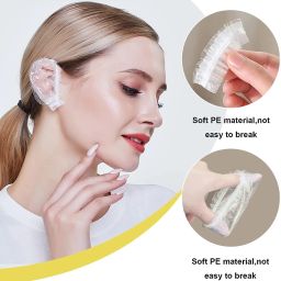 Waterproof Ear Protector, Ear Cover for Shower 100 Pcs, Ear Shower Caps M105-image-59