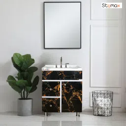 New Blackstone 3 side storage NEW ( Dark-brown )2024 Table Top Basin-image-3