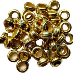 Gold Round brass 30 pcs Pigeon Foot Ring Bird Shoulder Guard-image-2