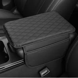 Center Console Black Pad ,Microfiber Leather Car ,Universal Armrest Pad Car Armrest Pad Cushion-image-24