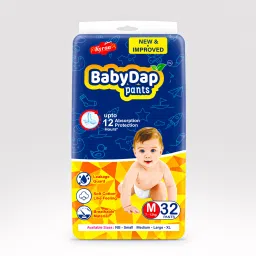 Ultra Soft Baby Diaper - Size M32 | Rash-Free Leak-Proof Protection | Pack of 1 - M-image-70
