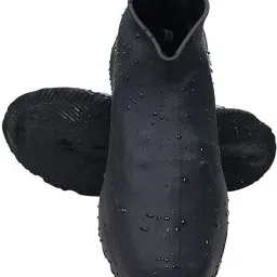 Reusable Waterproof Non Slip Silicone Rain Shoe Covers Men,Women (M/Size/BLACK)-image-29