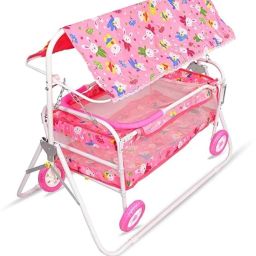 Foldable Attractive Cradle with Swing, Jhula Palna for New Born Babies Foldable Jogging Stroller-image-85