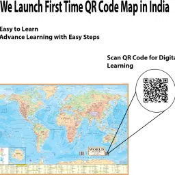 smart books publisher and distributer (COMBO OF 6 MAPS/CHARTS WITH COMPLIMENTARY HIGHLIGHTER & MAGNIFYING GLASS) INDIAN Constitution Map & History of India Map With India & World Map (Both Political & Physical)| Set Of 6| Map Size (28 * 40 Inch) (23 * 36 Inch)| Paper Mint| Complimentary Highlighter & Magnifying Glass| Best Useful for UPSC, SSC, IES and other Competitive Exams. (All English Maps) Paper Print. Paper Print image 3