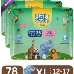 little smile Better Dry Feel Baby Diaper Pants | Pack of 3 - XL-picture-42