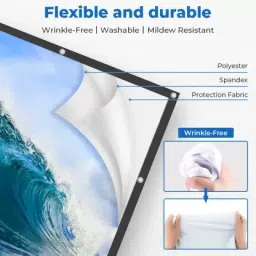 Spline 106 Inches Diagonal 16:9 Aspect Ratio, 92 Inches x 52 Inches, Supports UHD-3D-4K Projector Screen (Width 234 cm x 132 cm Height) image 3