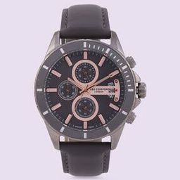 LC07530.066 Multifunction Watch with Leather Strap-image-33