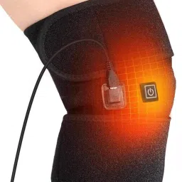 Heating Knee Brace Wrap, Knee Warmer Heated Knee Wrap Heating Pad Knee Support-2