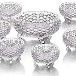 Glass Dessert Bowl Pudding Set-image-45