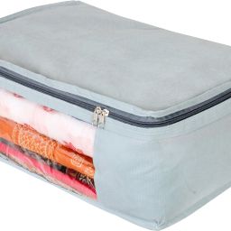 Shellman Clothes Wardrobe Storage Organizer Suit, Saree Covers With Zip Polyester Laundry Bag-picture-39