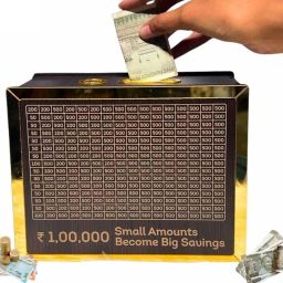 Wooden Money Saving Box | Money/Piggy Bank Box for Kids, Savings Box(1,00,000) Coin Bank-picture-42