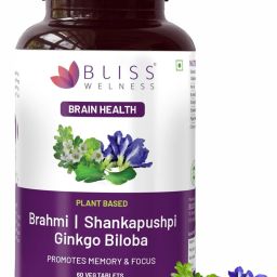 Brain Booster,Brahmi Shankpushpi Ginkgo Biloba | Memory Mind Focus supplement-23