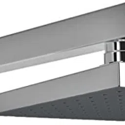 6x6 Inch Cubix Rainfall Overhead Shower With 15 Inch Long Arm Shower Grab Bar-image-2