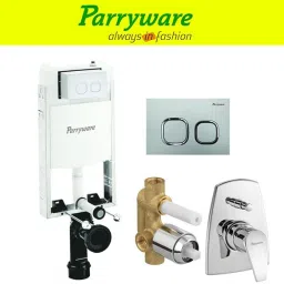 Half Frame Concealed Cistern, with divater body upper edge set of 1 pic 285 Dual Flush Tank-image-62