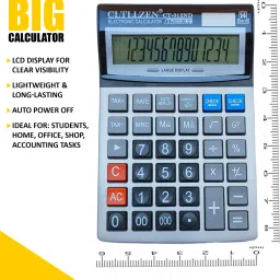citllzen Dual Power 14-Digit Calculator with Large Buttons CT-912 Financial Calculator image 2