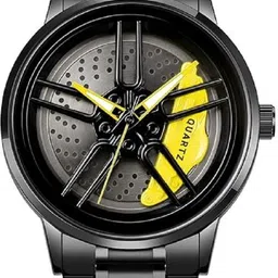 ritoza Wheel Analog Watch - For Men Sports Car Rim Design Watch, Stainless Steel Band, Brake Caliper Dial-picture-1