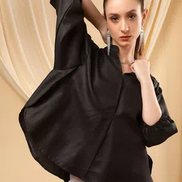 Bani Women Mandarin Collar Regular Top-image-29