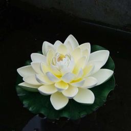 Artificial Floating Lotus Flower Natural Looking for Pool and Home Decoration White Wild Flower Artificial Flower-14