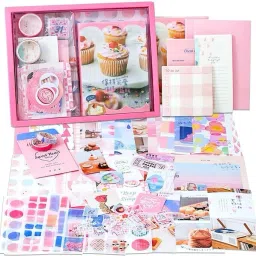 346pcs Vintage Scrapbook Stickers Pack for Art Journaling Bullet Junk Journal Theme, Scrapbook Kit-image-86