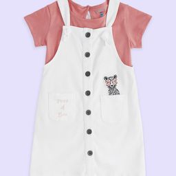 Pantaloons Junior Girls Cotton Dungaree-picture-0