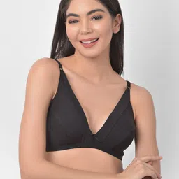Clovia Non-Padded Non-Wired Half Coverage Demi Cup Plunge Bra BR1595I1332B-picture-39