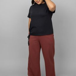 necesera Plus Size Round Neck Pure Cotton Night Suit-image-58