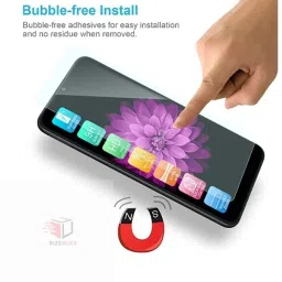 BizzBoxx Tempered Glass Guard for iQOO Neo 10R 5G, iQOO Neo 10R, iQOO Neo 10 R, Neo10R, iQOO Neo 10R Glossy, temper glass, screen guard, Fingerprint Working, Screen Protector, 6.78 Inch With Installation Kit image 2