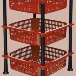 flexistack 3 Plastic Kitchen Trolley-image-1