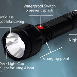50W Portable & Rechargeable Long Range Torch Super Bright Light Torch-image-31