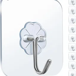 Strong Adhesive Sticker Hanging Hook Wall Cloth Hanger Kitchen Bathroom Sticky Hook 10-20