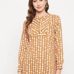 Ruhaans Mandarin Collar Printed Tunic-image-46